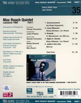 CD Max Roach Quintet: Lausanne 1960 Part 1 535514