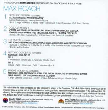6CD/Box Set Max Roach: The Complete Remastered Recordings On Black Saint & Soul Note