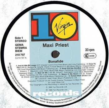LP Maxi Priest: Bonafide 387783