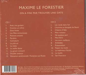 2CD Maxime Le Forestier: On A Fini Par Trouver Une Date DIGI 435112