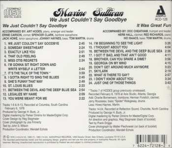 CD Maxine Sullivan: We Just Couldn't Say Goodbye 391577