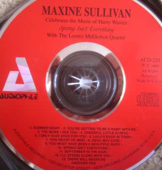 CD Maxine Sullivan: Spring Isn't Everything 467608
