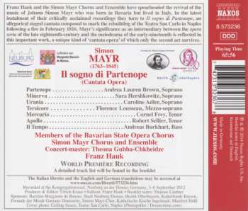 CD Johannes Simon Mayr: Il Sogno Di Partenope (Cantata Opera) 475219
