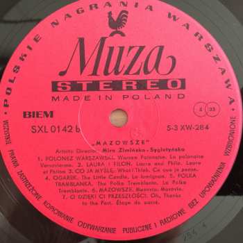 LP Mazowsze: The Polish Song And Dance Ensemble, Vol. 2 283529