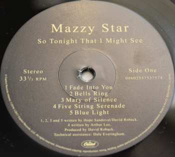 LP Mazzy Star: So Tonight That I Might See 33265