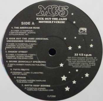 LP MC5: Kick Out The Jams Motherfucker! CLR | LTD