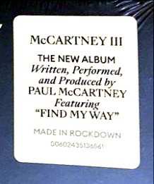 CD Paul McCartney: McCartney III 23089