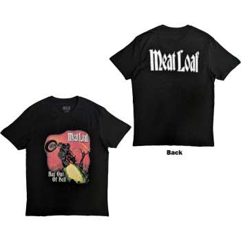 Merch Meat Loaf: Meat Loaf Unisex T-shirt: Bat Out Of Hell Cover (back Print) (large) L
