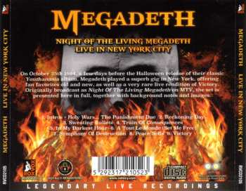 CD Megadeth: Night Of The Living Megadeth - Live In New York City 509302