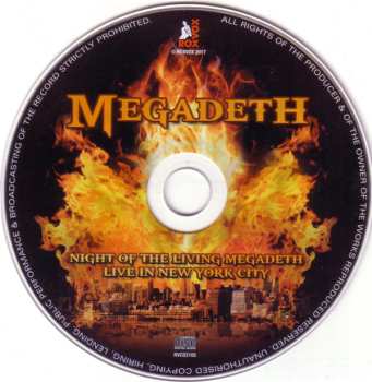 CD Megadeth: Night Of The Living Megadeth - Live In New York City