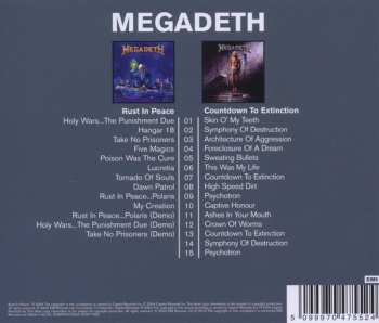2CD Megadeth: Rust In Peace / Countdown To Extinction 46444
