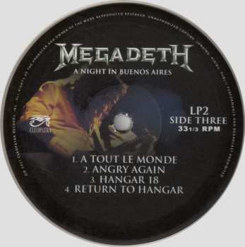 3LP Megadeth: A Night In Buenos Aires LTD | CLR 432399
