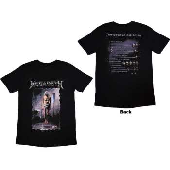 Merch Megadeth: Megadeth Unisex T-shirt: Countdown (back Print) (medium) M