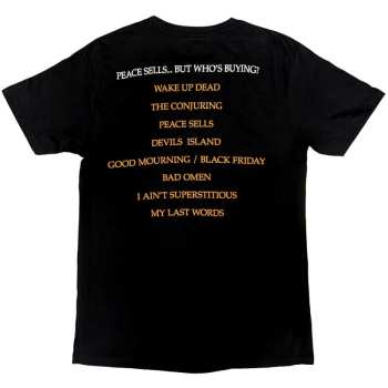 Merch Megadeth: Megadeth Unisex T-shirt: Peace Sells Album Cover (back Print) (medium) M
