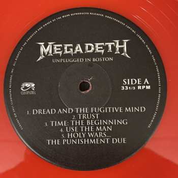 LP Megadeth: Unplugged In Boston LTD 128922