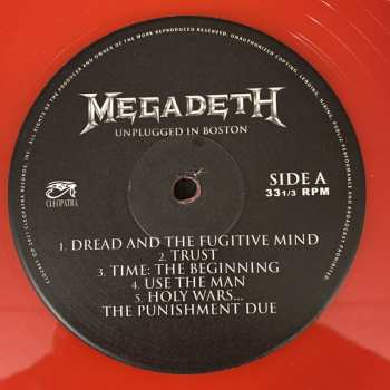 LP Megadeth: Unplugged In Boston LTD