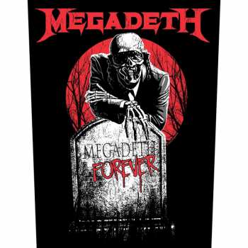 Merch Megadeth: Zádová Nášivka Tombstone