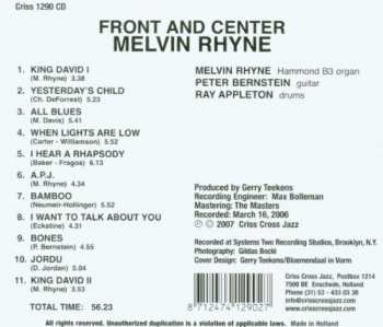 CD Mel Rhyne: Front And Center 329499
