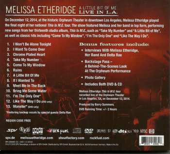 CD/DVD Melissa Etheridge: A Little Bit Of ME: Live In L.A. 828