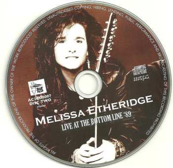 CD Melissa Etheridge: Live At The Bottom Line '89 509230