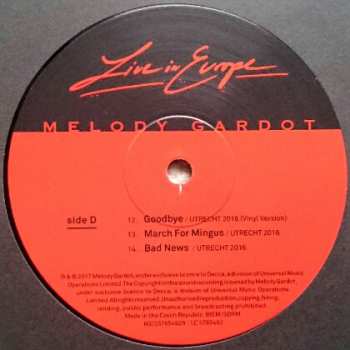 3LP/Box Set Melody Gardot: Live In Europe LTD 78259