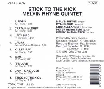 CD Melvin Rhyne Quintet: Stick To The Kick 425581