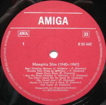 LP Memphis Slim: Memphis Slim 50357