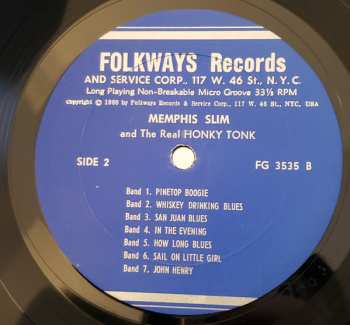 LP Memphis Slim: Memphis Slim And The Real Honky Tonk 524709