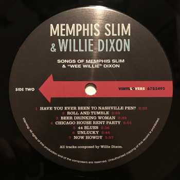 LP Memphis Slim: Songs of Memphis Slim & "Wee Willie" Dixon LTD 77460