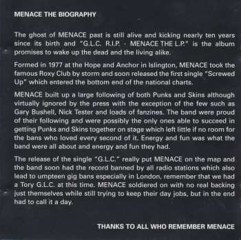 CD Menace: G.L.C. R.I.P.
