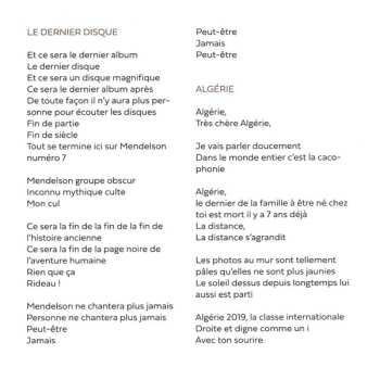 CD Mendelson: Le Dernier Album 451959