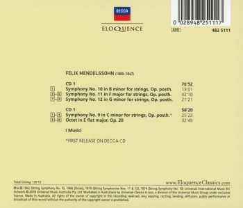 2CD Felix Mendelssohn-Bartholdy: String Symphonies Nos. 9-12; Octet 387694