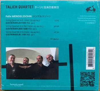 CD Felix Mendelssohn-Bartholdy: The 3 String Quartets Op. 44 476017