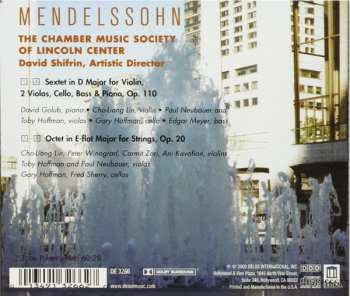 CD Felix Mendelssohn-Bartholdy: Octet In E-flat For Strings, Op. 20 / Sextet In D For Violin, 2 Violas, Cello, Bass And Piano, Op. 110 411612