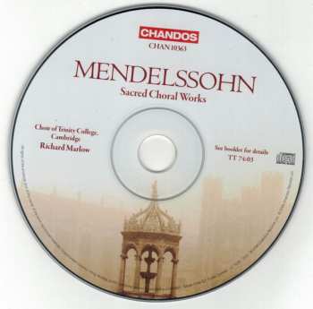 CD Felix Mendelssohn-Bartholdy: Sacred Choral Works 429223