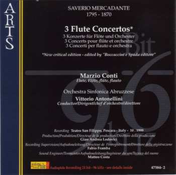 CD Giuseppe Saverio Mercadante: 3 Flute Concertos 541313