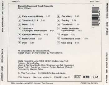CD Meredith Monk: Book Of Days 519807