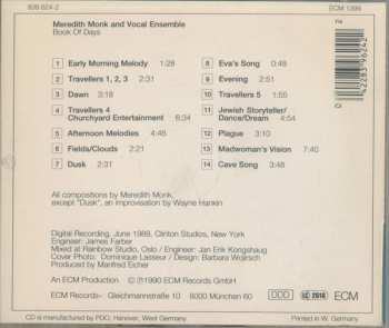 CD Meredith Monk: Book Of Days 519807