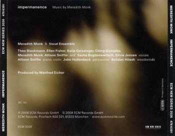 CD Meredith Monk: Impermanence