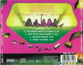 CD Message: The Dawn Anew Is Comin 111802