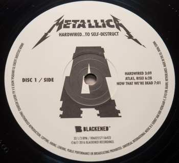 2LP Metallica: Hardwired...To Self-Destruct