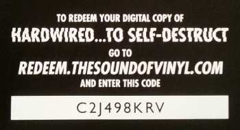 2LP Metallica: Hardwired...To Self-Destruct
