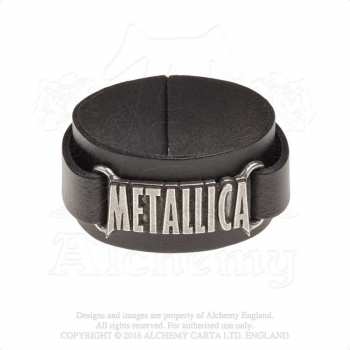 Merch Metallica: Kožený Náramek Logo Metallica