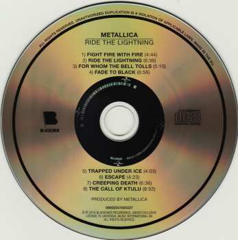 CD Metallica: Ride The Lightning DIGI 30506