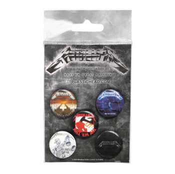 Merch Metallica: Sada Placek Albums 1983-1991 Button Badge Set