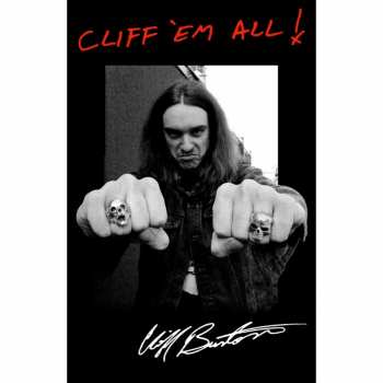 Merch Metallica: Textilní Plakát Cliff 'em All