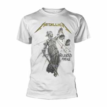 Merch Metallica: Tričko And Justice For All (white) XXL