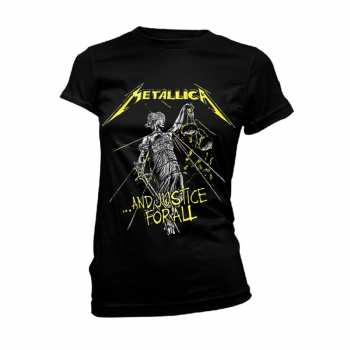Merch Metallica: Tričko Dámské And Justice For All Tracks (black) L
