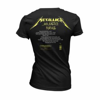 Merch Metallica: Tričko Dámské And Justice For All Tracks (black) XXL