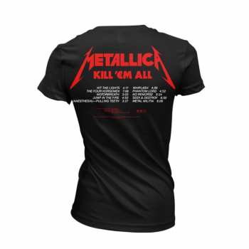 Merch Metallica: Tričko Dámské Kill Em All Tracks (black) S